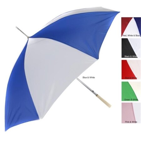 Rainworthy RainWorthy 48 inch Automatic Umbrella (Case of 24) - Green/ White - 065-G24G 065-G24G